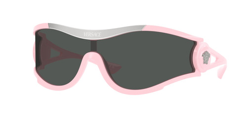 VERSACE VE4475 548587 Pink Dark Grey Unisex 60 mm Sunglasses