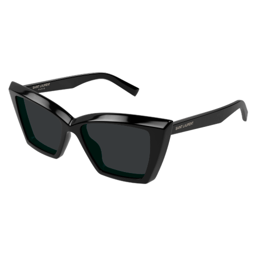 SAINT LAURENT SL 657 001 Black Grey Women's 54 mm Medium Sunglasses
