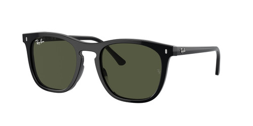 RAY BAN RB2210 901 31 Black Green Unisex 53 mm Sunglasses