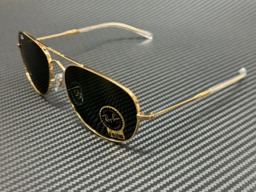 RAY BAN RB3735 001 31 Arista Gold Green Unisex 60 mm Sunglasses