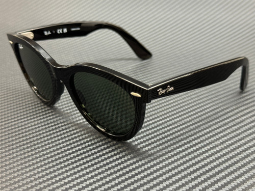 RAY BAN RB2241 901 31 Black Green Unisex 54 mm Sunglasses