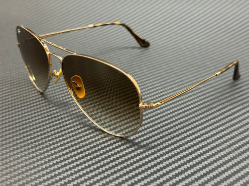 RAY BAN RB8089 926551 Gold Brown Gradient Titanium Unisex 62 mm Sunglasses