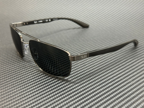 RAY BAN RB3737 004 87 Gunmetal Dark Grey Unisex 60 mm Sunglasses