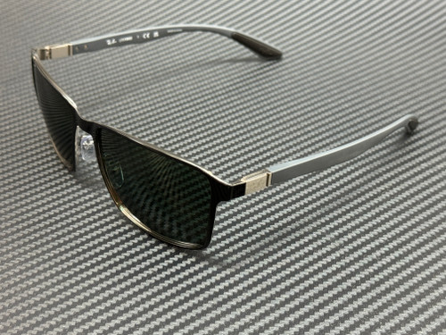 RAY BAN RB3721 914471 Black Dark Green Unisex 59 mm Sunglasses