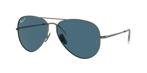 RAY BAN RB8089 165 S2 Gunmetal Blue Titanium Unisex 62 mm Sunglasses