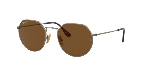 RAY BAN RB8165 920757 Matte Brown Polarized Titanium 51 mm Unisex Sunglasses