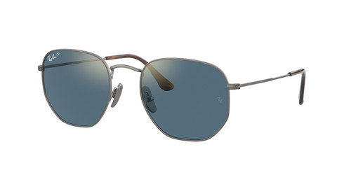 RAY BAN RB8148 9208T0 Gunmetal Blue Polarized Titanium Unisex 51 mm Sunglasses