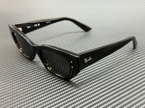RAY BAN RB4430 667787 Black Dark Grey Unisex 49 mm Sunglasses