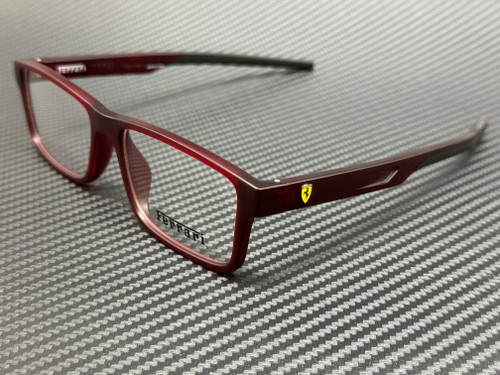 FERRARI FZ8004U 508 Matte Red Men's 57 mm Eyeglasses