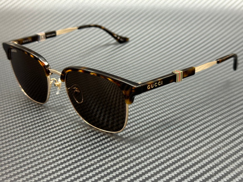 GUCCI GG1499SK 002 Gold Brown Havana Extra Large 55 mm Sunglasses