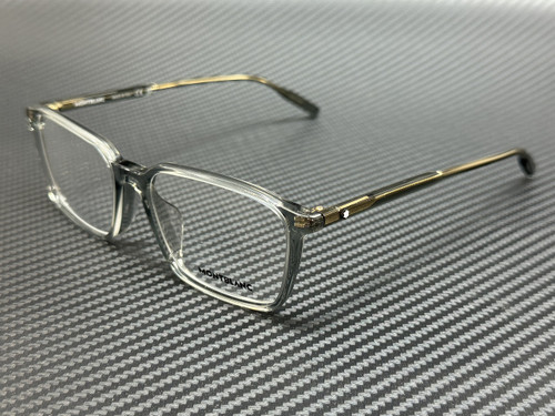 MONT BLANC MB0293OA 004 Grey Transparent Men's Medium 54 mm Eyeglasses