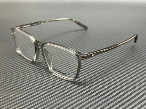 MONT BLANC MB0293OA 003 Grey Transparent Men's Medium 54 mm Eyeglasses