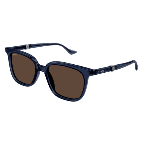 GUCCI GG1493S 004 Blue Brown Men's Large 54 mm Sunglasses