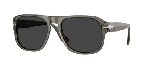 PERSOL PO3310S 110348 Smoke Black Polarized Unisex 57 mm Sunglasses