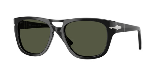 PERSOL PO3366S 95 31 Black Green Unisex 58 mm Sunglasses