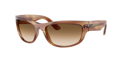 RAY BAN RB2289 140351 Striped Brown Mega Balorama Unisex 63 mm Sunglasses
