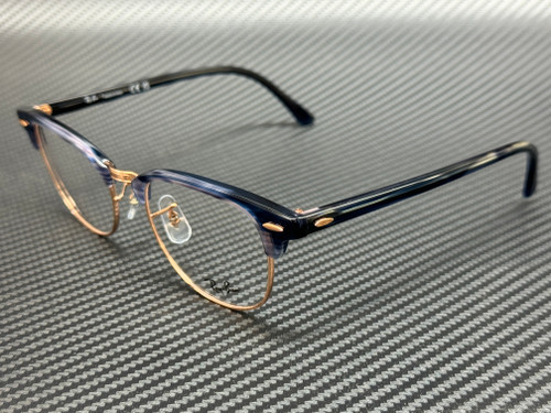 RAY BAN RX5154 8374 Striped Blue Unisex 53 mm Eyeglasses