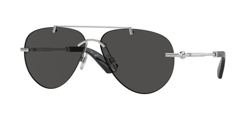 BURBERRY BE3151 100587 Silver Grey Unisex 60 mm Sunglasses