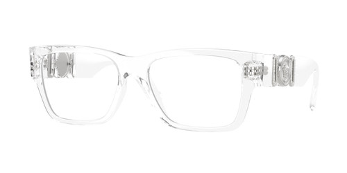 VERSACE VE3368U 148 Crystal Silver Men's 55 mm Eyeglasses