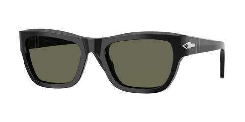 PERSOL PO0091S 95 58 Black Green Polarized 56 mm Sunglasses