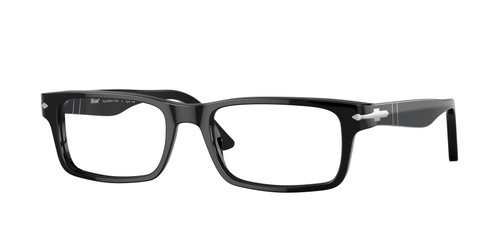 PERSOL PO3050V 95 Black Demo Lens Men's Eyeglasses 55 mm