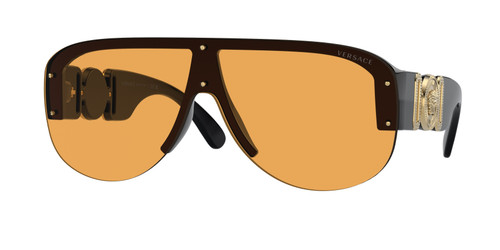 VERSACE VE4391 GB1 7 Black Orange Men's 48 mm Sunglasses