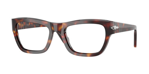 PERSOL PO0091V 24 Brown Havana Unisex 53 mm Eyeglasses