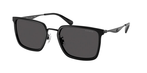 COACH HC7171 934487 Black Grey Men's 56 mm Sunglasses