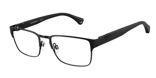 EMPORIO ARMANI EA1027 3001 Matte Black Men's 57 mm Eyeglasses