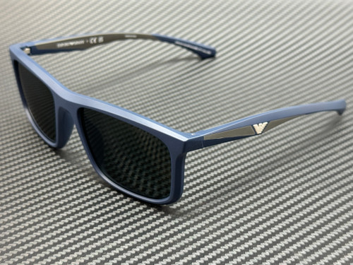 EMPORIO ARMANI EA4234U 618587 Matte Blue Grey Men's 57 mm Sunglasses