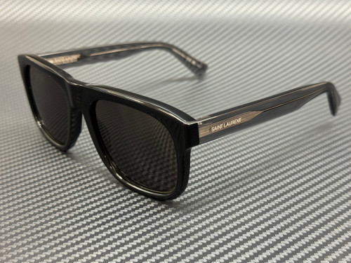 SAINT LAURENT SL 558 003 Black Grey Men's 57 mm Large Sunglasses