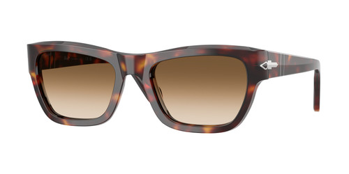 PERSOL PO0091S 24 51 Havana Brown Gradient Unisex 56 mm Sunglasses