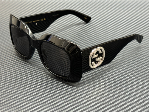 GUCCI GG1695S 001 Black Grey Women's 51 mm Medium Sunglasses