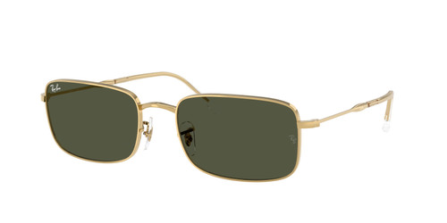 RAY BAN RB3746 001 31 Arista Gold Green Unisex 59 mm Sunglasses