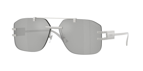 VERSACE VE2275 10008V Silver Mirror Men's 60 mm Sunglasses
