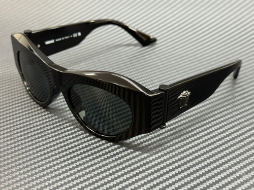 VERSACE VE4477U 536087 Black Grey Women's 52 mm Sunglasses