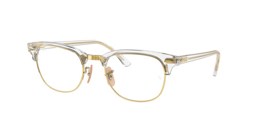 RAY BAN RX5154 5762 Transparent Square Unisex 49 mm Eyeglasses