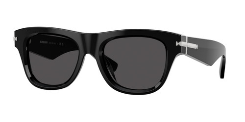 BURBERRY BE4438U 300187 Black Grey Men's 53 mm Sunglasses