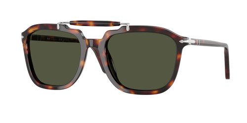PERSOL PO0203S 24 31 Havana Green Unisex 55 mm Sunglasses