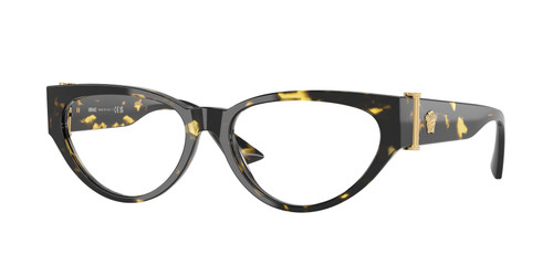 VERSACE VE3366 5428 Yellow Havana Women's 55 mm Eyeglasses