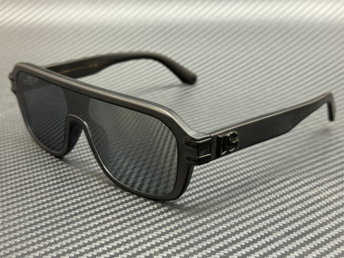 DOLCE & GABBANA DG4507 25256G Matte Black Mirror Grey Men's 65 mm Sunglasses