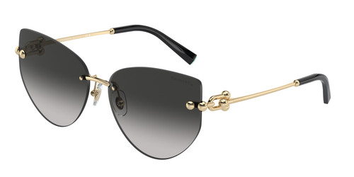 TIFFANY TF3096 60213C Pale Gold Grey Gradient Women's 60 mm Sunglasses