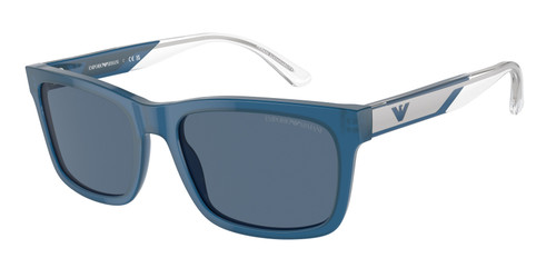 EMPORIO ARMANI EA4224 609280 Blue Silver Men's 57 mm Sunglasses