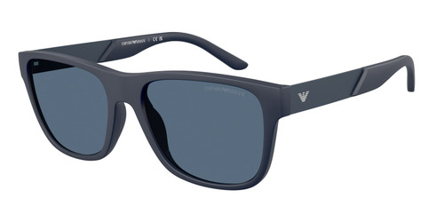 EMPORIO ARMANI EA4243 624480 Matte Blue Men's 56 mm Sunglasses