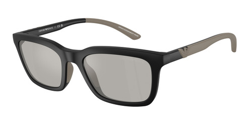 EMPORIO ARMANI EA4249U 50016G Matte Black Grey Mirror Men's 55 mm Sunglasses