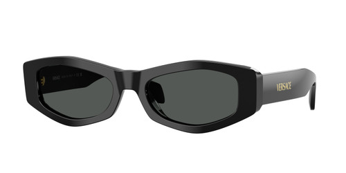 VERSACE VE4487 GB1 87 Black Grey Women's 54 mm Sunglasses