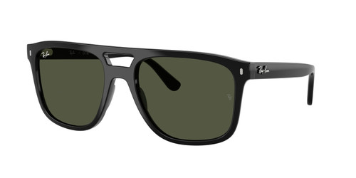 RAY BAN RB2213 901 31 Black Green Unisex 55 mm Sunglasses