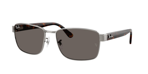 RAY BAN RB3750 004 B1 Gunmetal Grey Unisex 59 mm Sunglasses