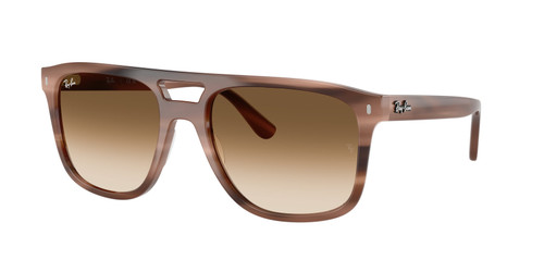 RAY BAN RB2213 142351 Havana Brown Gradient Unisex 58 mm Sunglasses