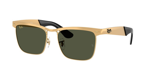 RAY BAN RB3875 927633 Gold Green Unisex 56 mm Sunglasses